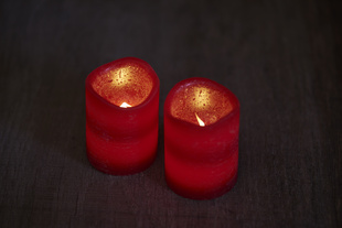 Sviečky TENNA červené  set2ks