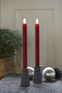 LED sviečky červené, 2set, 25cm