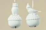 Keramická dekorácia vtáčik/ sova 1ks