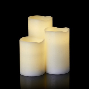 LED sviečky - 3set, biela