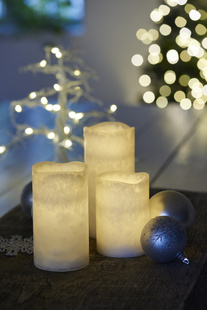 LED sviečky frosty - 3set