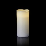 LED vosková sviečka biela, 15cm