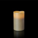 LED vosková sviečka karamel, 12,5cm