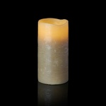 LED vosková sviečka karamel, 15cm