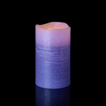 LED voskovaná sviečka levanduľová 12,5cm