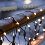 LED vianočné osvetlenie na balkón Tech-Line