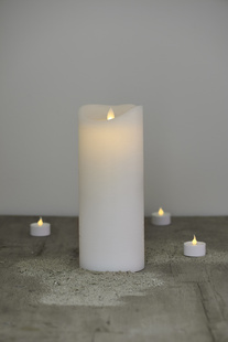 LED sviečka biela 25cm, pohyblivý plameň