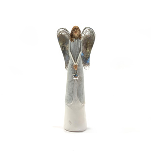 Anjel so striebornými krídlami 19cm