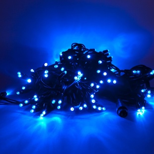 LED svetelná reťaz - 20m, modrá, 120 diód