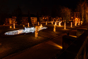 Osvetlenie parku a fontány